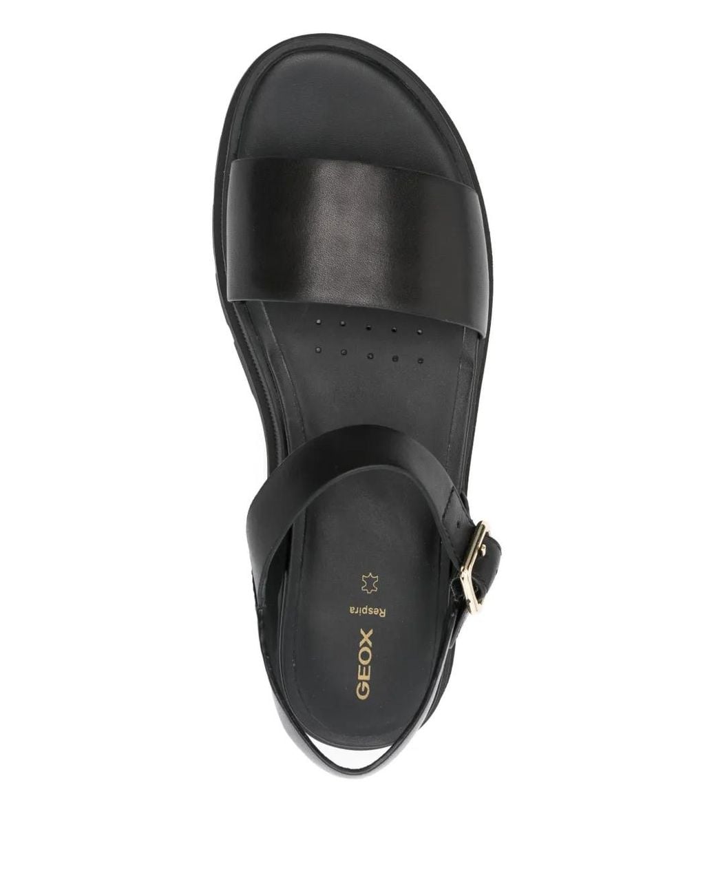 Geox Black 50Mm Adacter S Buckle Ankle-Strap Sandals
