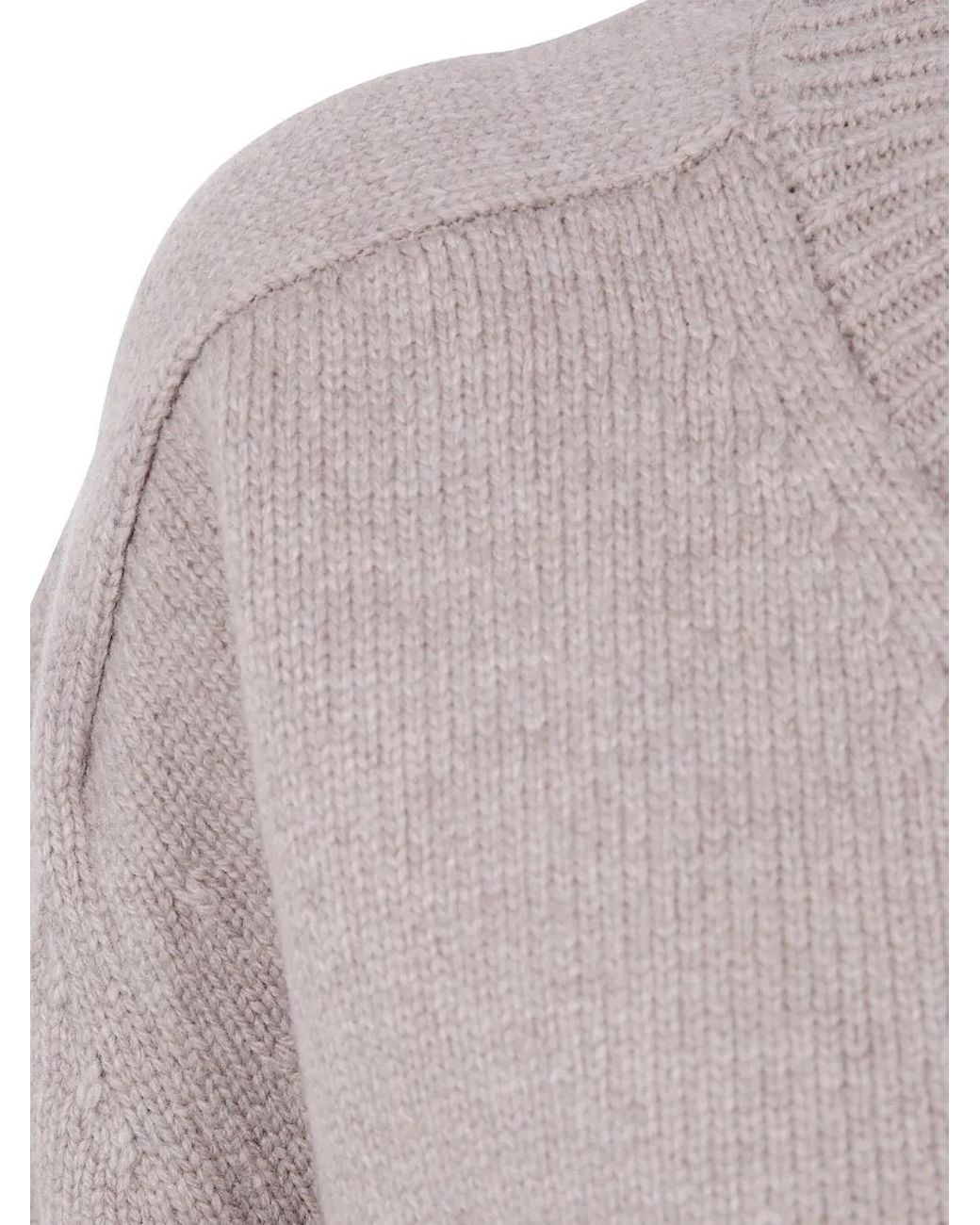 Rohe Gray Sleeve Wrap Wool Jumper