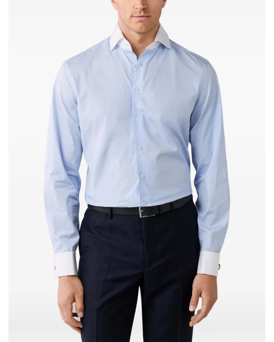 Hackett Blue Chemise À Fines Rayures for men
