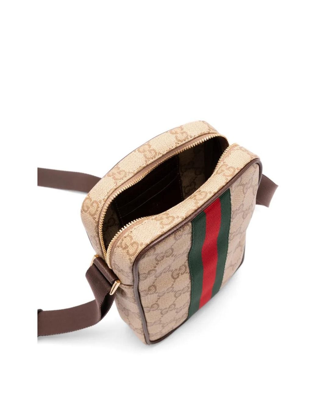 Gucci Natural Gg Mini Bag With Web for men