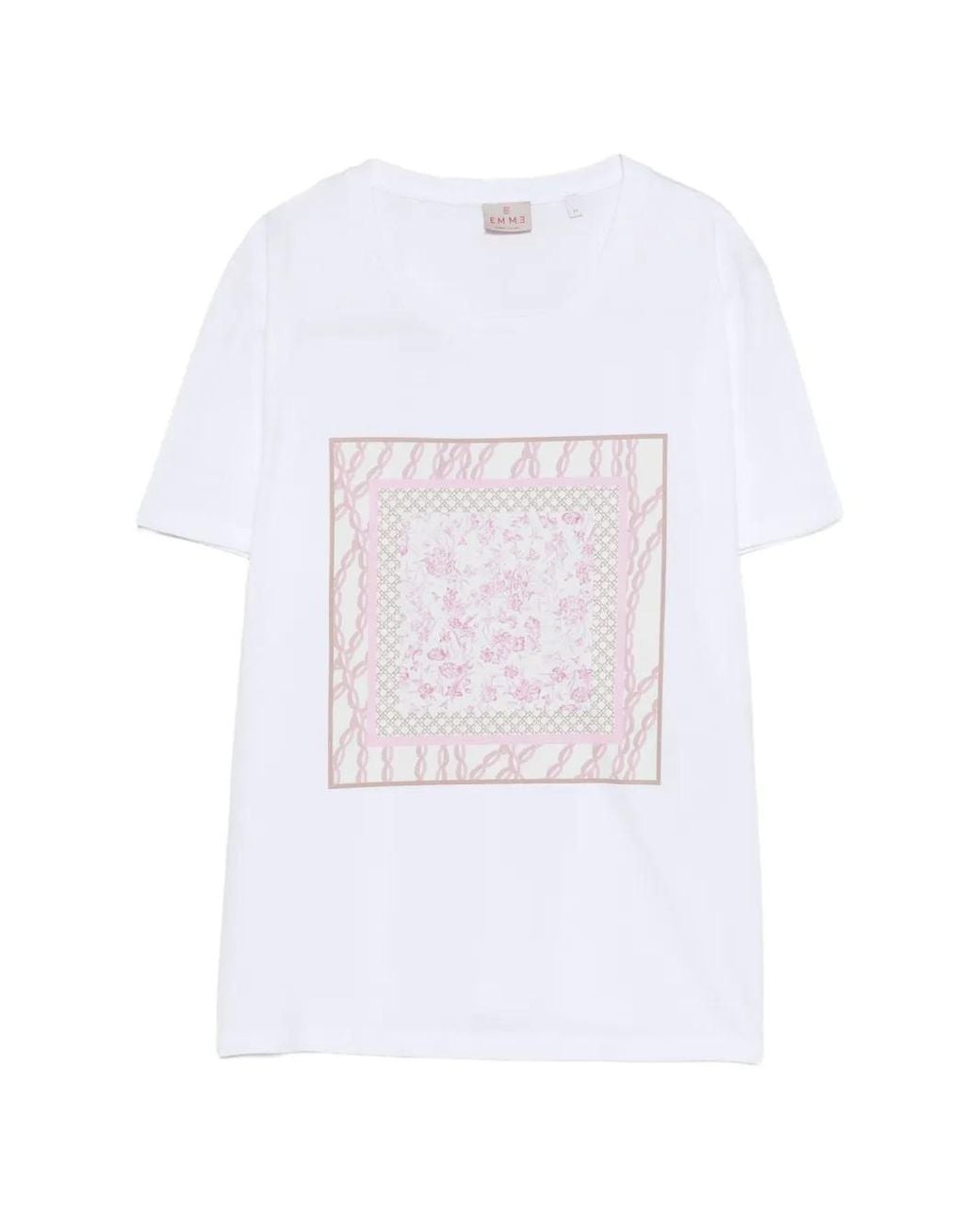 Marella White Floral-Print T-Shirt