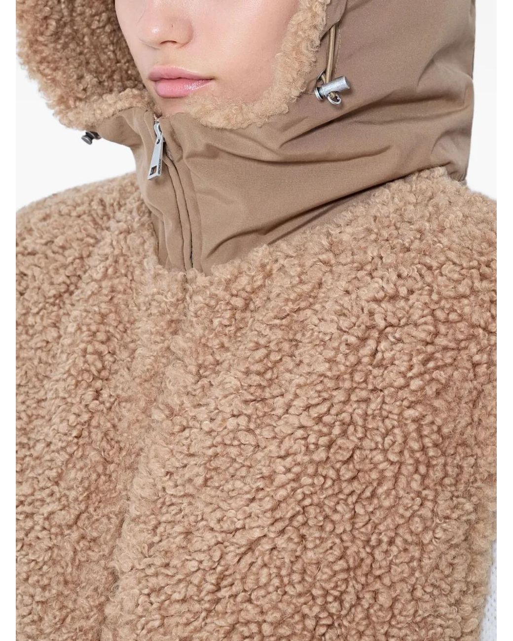 Veste Texturée À Capuche Moncler en coloris Blue