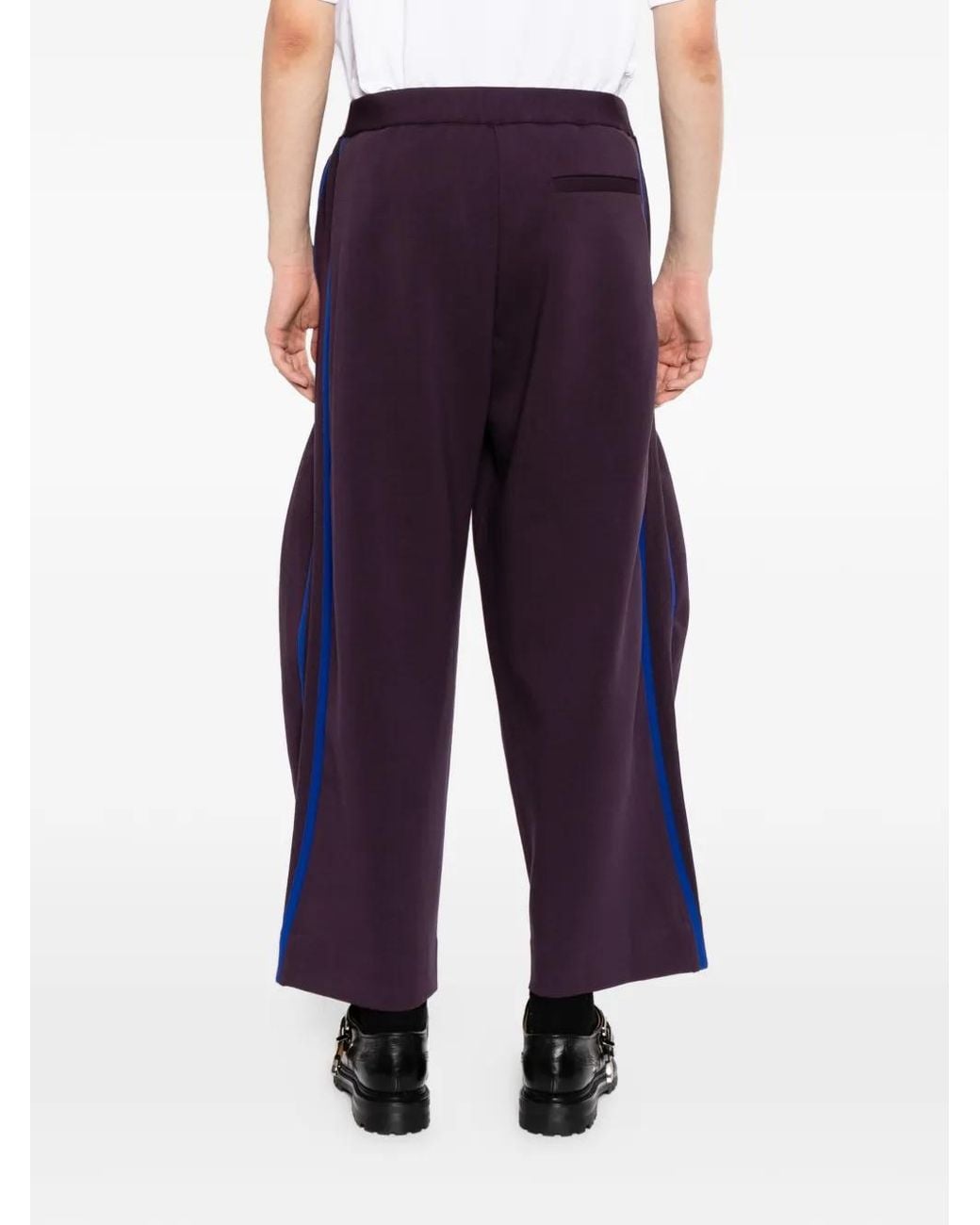 CROQUIS Blue Oversized Stretch Trousers for men