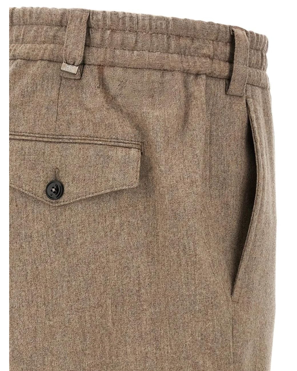 PT Torino Natural The Rebel Tapered-Fit Trousers for men