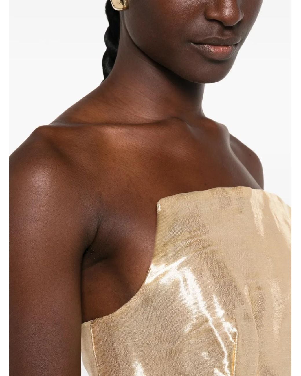 Cult Gaia Natural Robe-Bustier Courte Wren