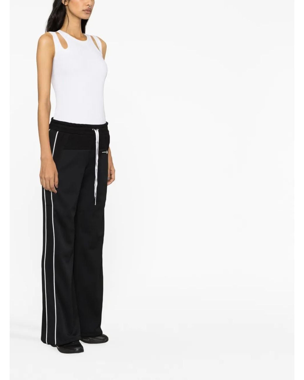 Amiri Black Hybrid Track Pants