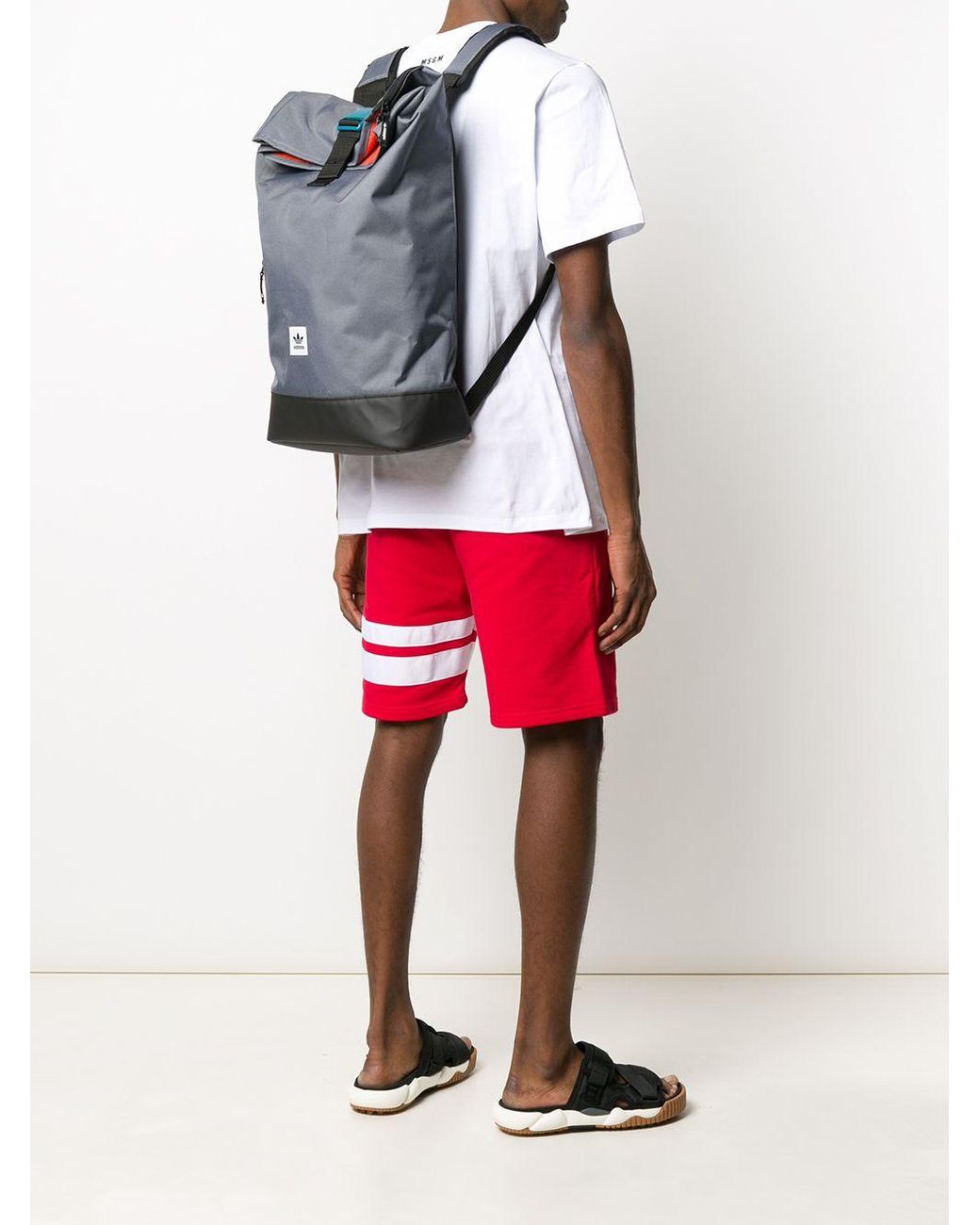 adidas Pe Rolltop Backpack in Grey (Gray) | Lyst