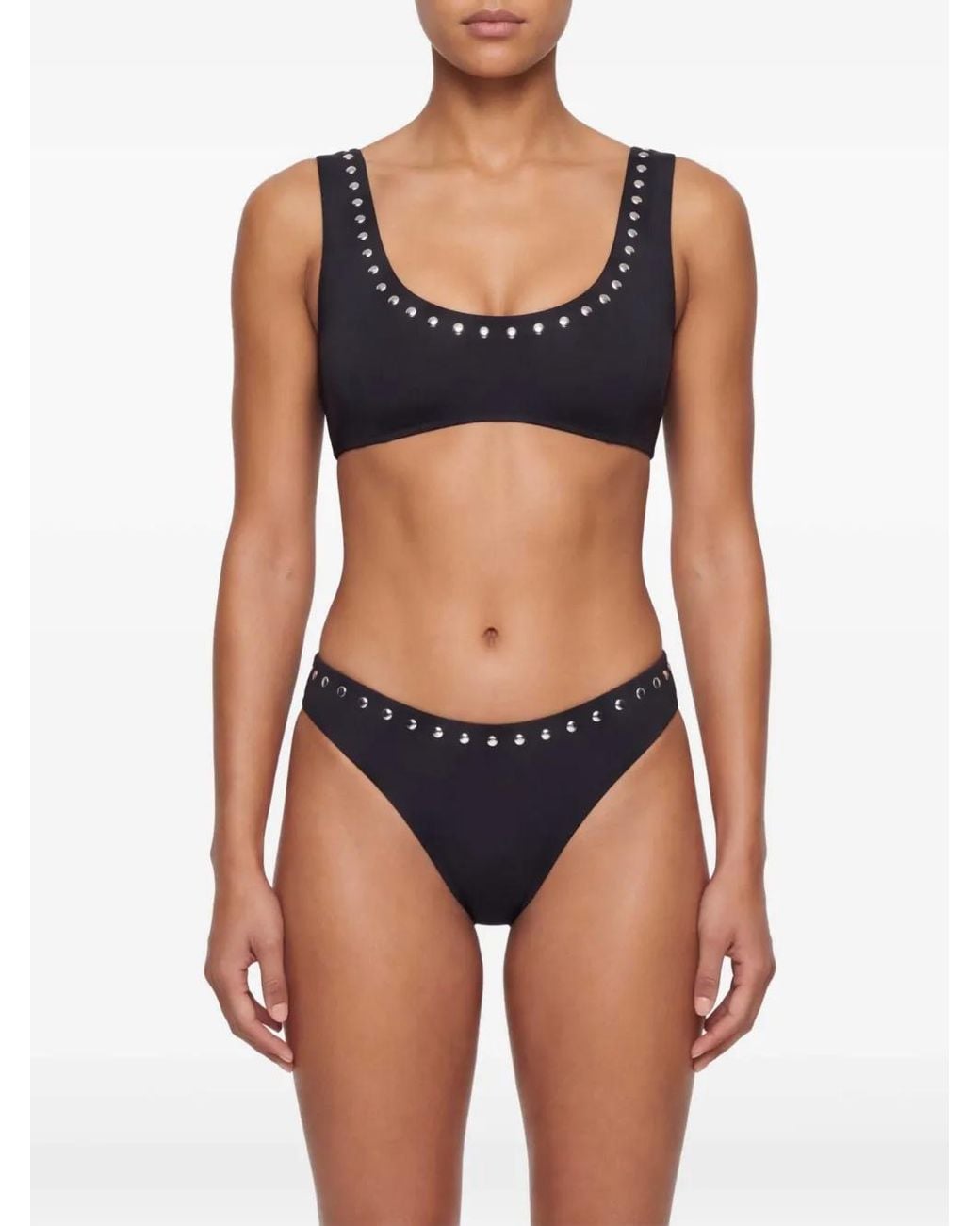 Let's Swim Blue Studded Bikini Bottoms