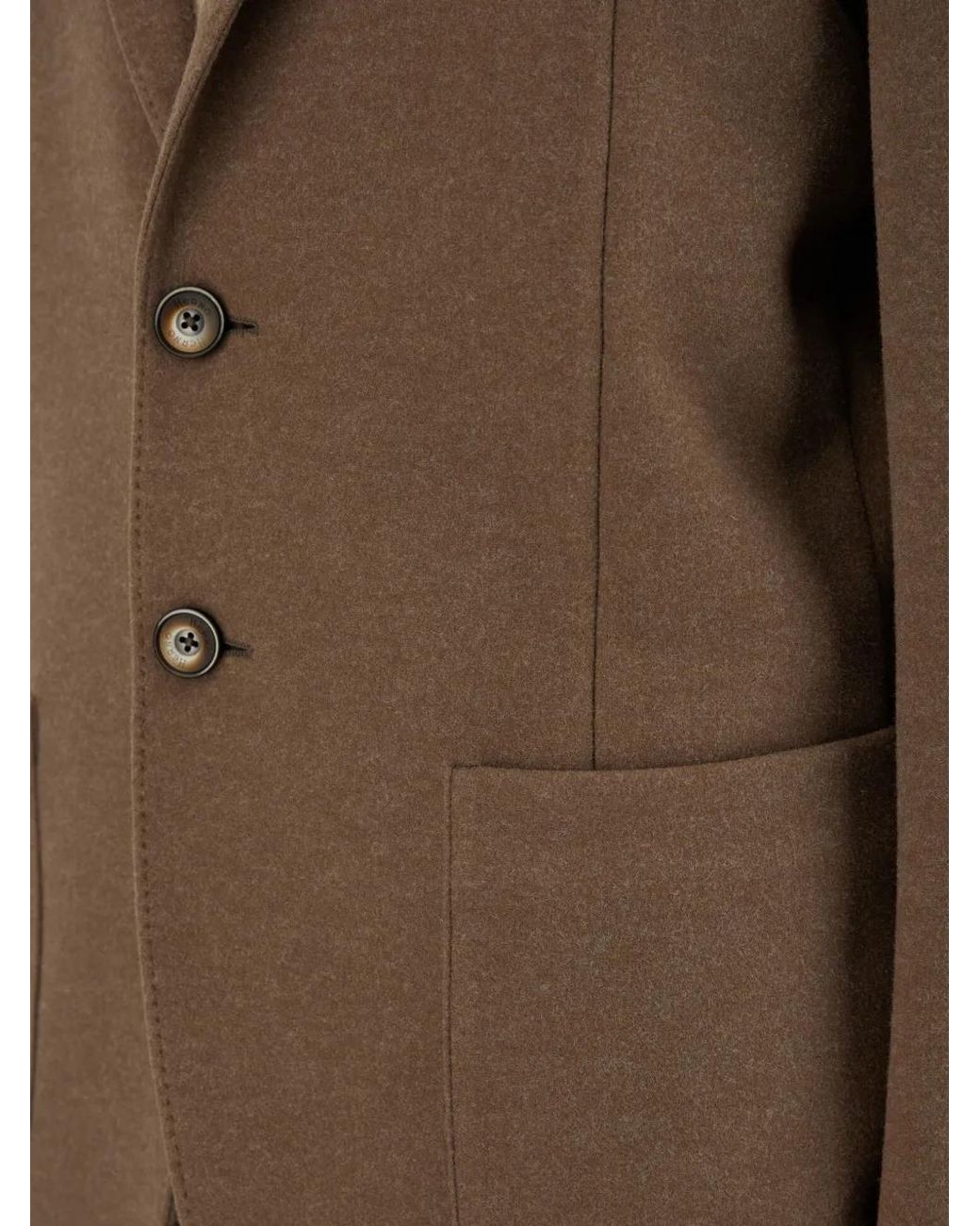 Herno Brown Single-Breasted Blazer for men