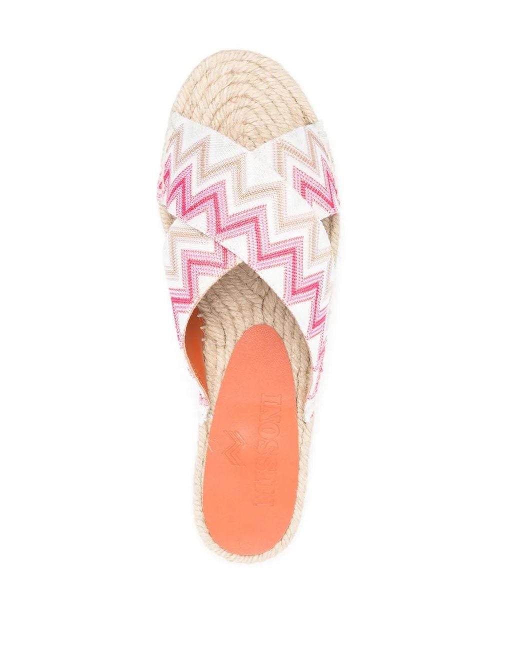 Missoni Pink Zigzag Open Espadrilles