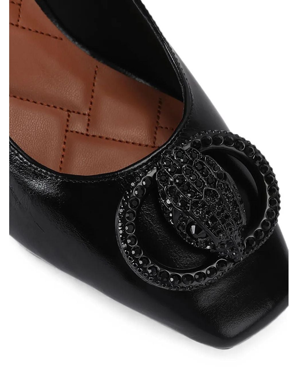Kurt Geiger Black Chelsea Block Sling Dr Pumps