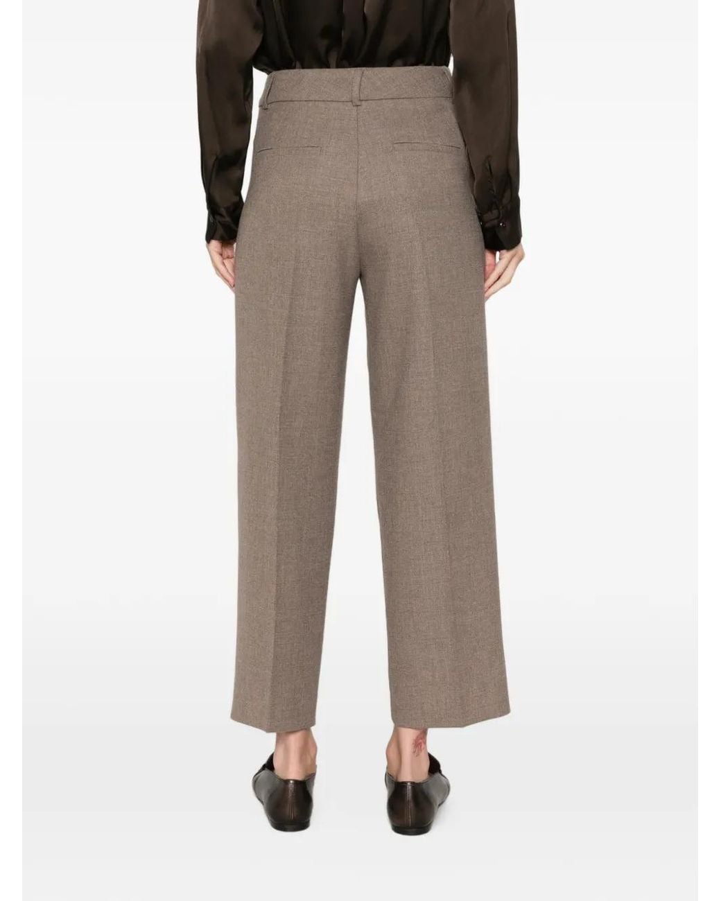 Seductive Gray Sloanne Pleated Trousers