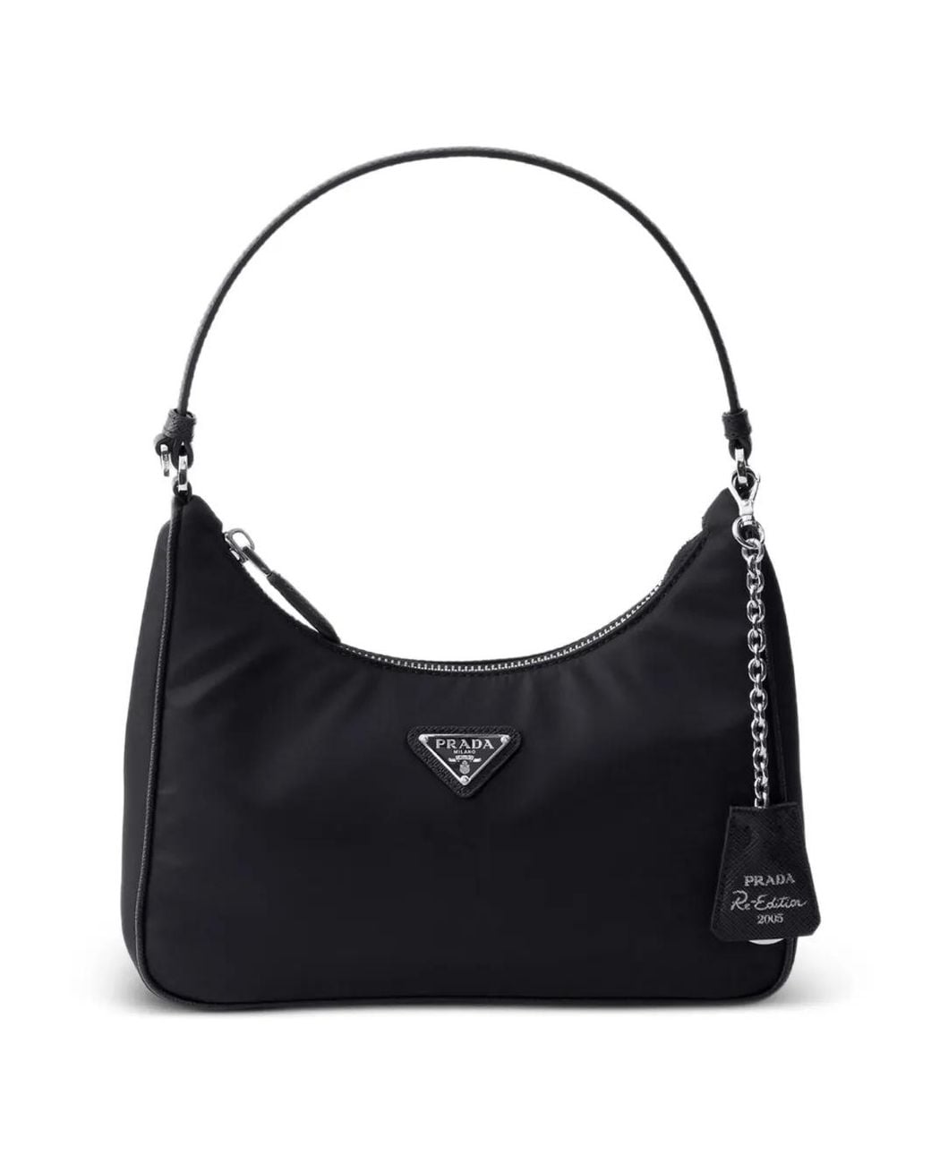 Prada Black Re-Edition 2005 Re-Nylon And Saffiano Mini Bag