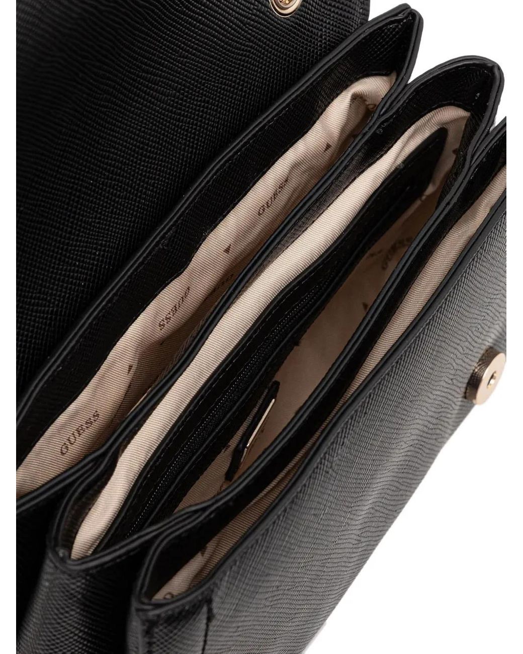 Guess Black Logo-Detail Tote Bag