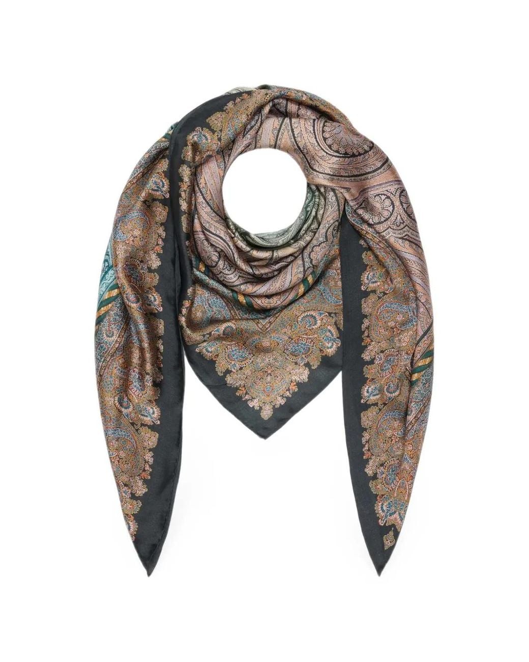 Pierre Louis Mascia Black Molare Shawl Scarf