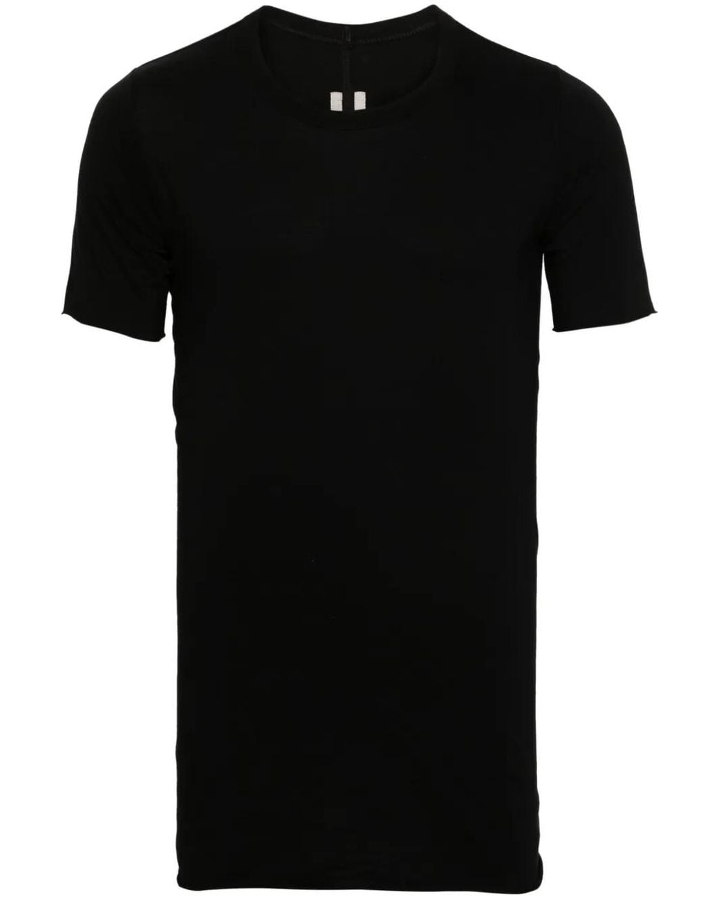 Rick Owens Black Basic Organic Cotton T-Shirt for men