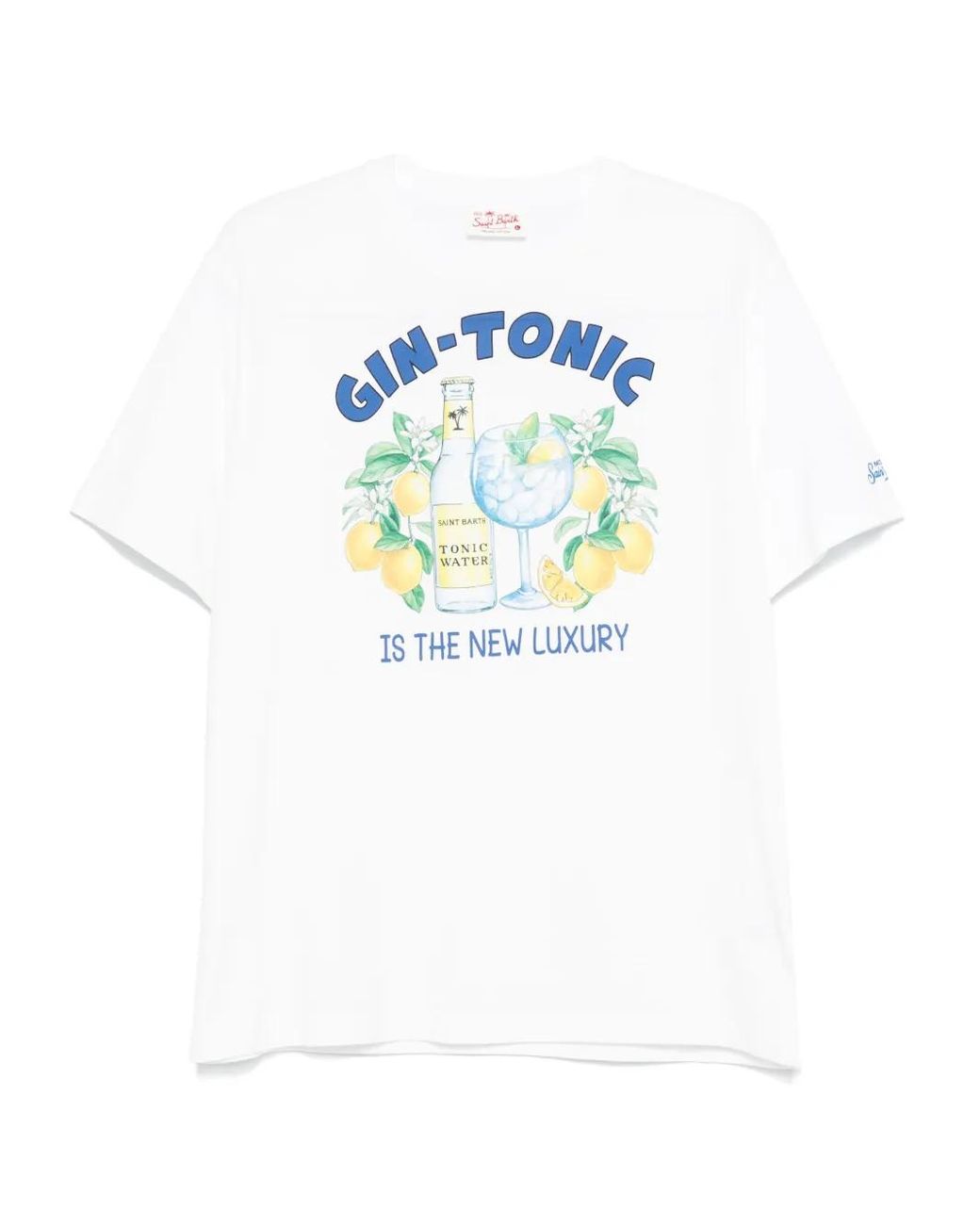 Mc2 Saint Barth Gin Tonic T-Shirt in Blue for Men Lyst