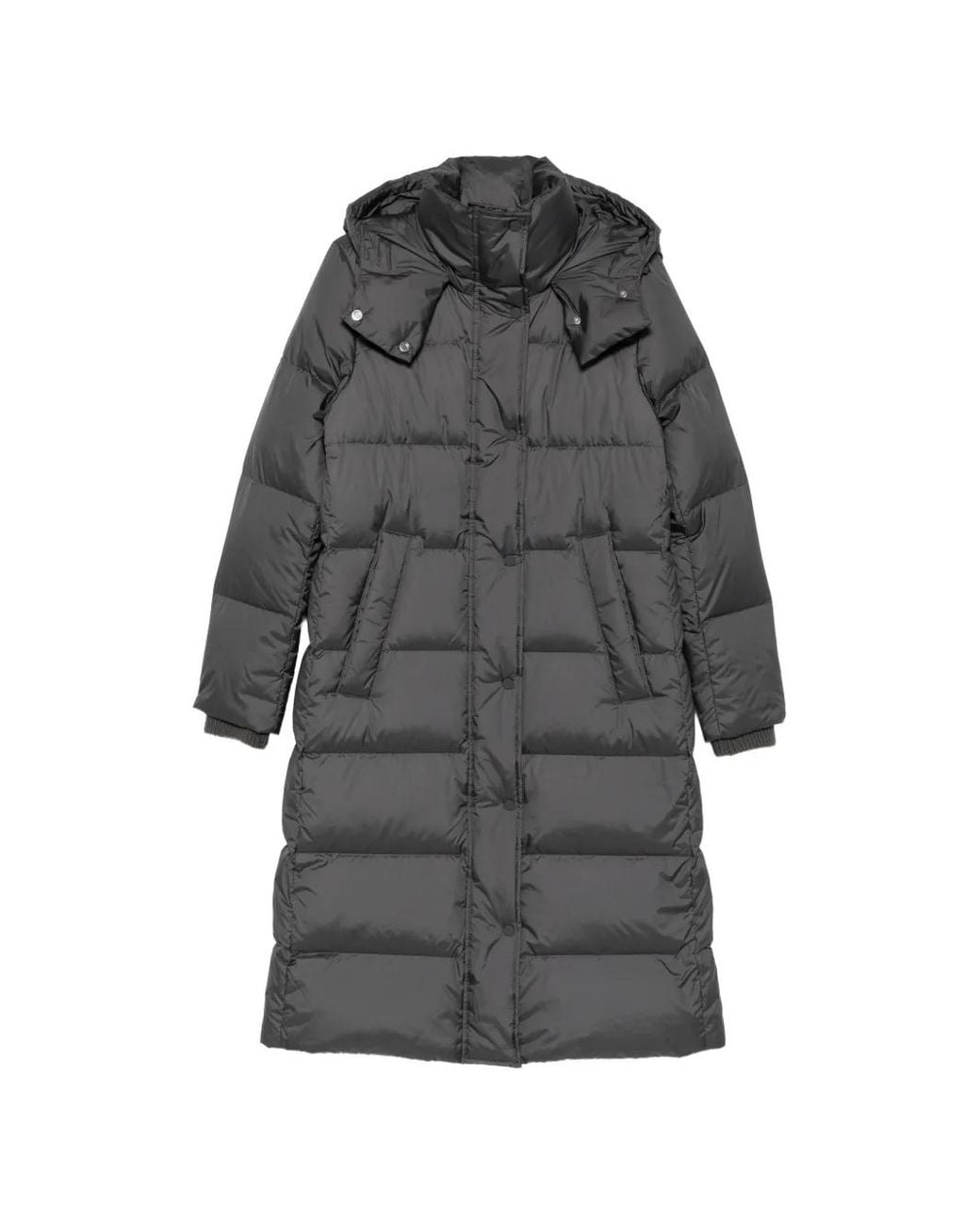 Marc O' Polo Gray Hooded Padded Coat