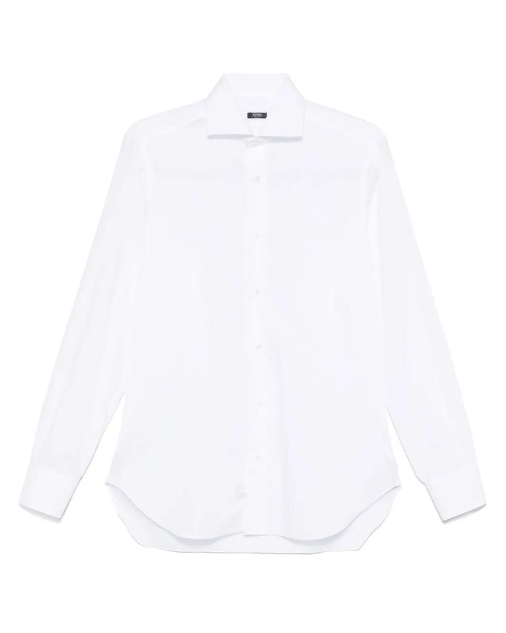 Camisa De Algodón Barba Napoli de hombre de color White