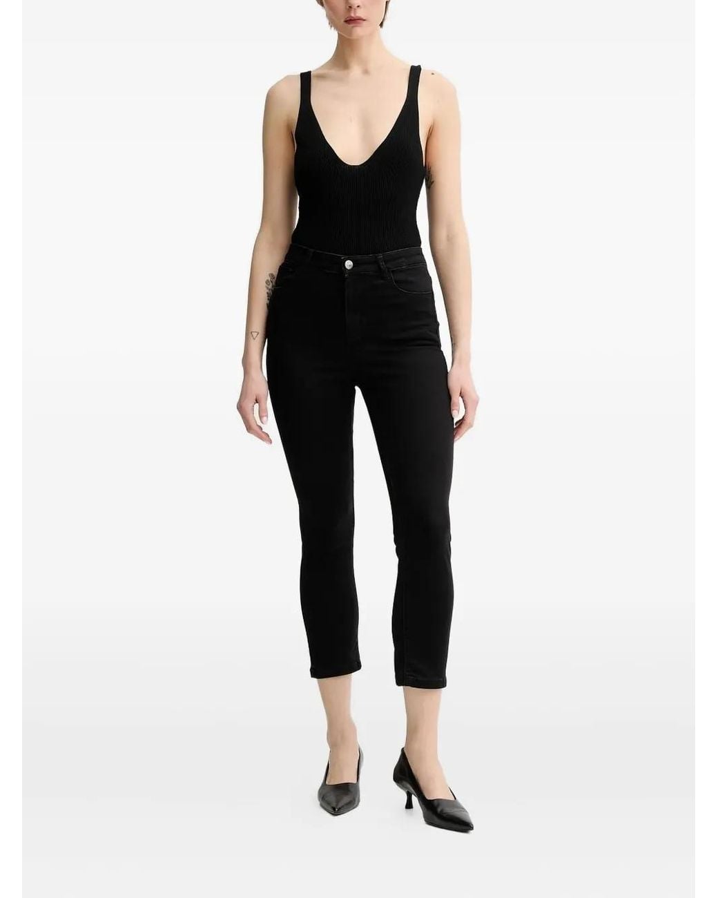 Gestuz Black Gzemily Cropped Jeans