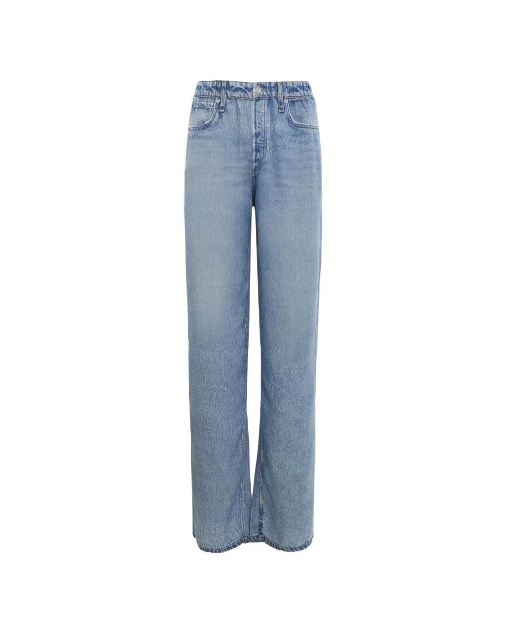 Rag & Bone Blue Miramar Wide-Leg Jeans
