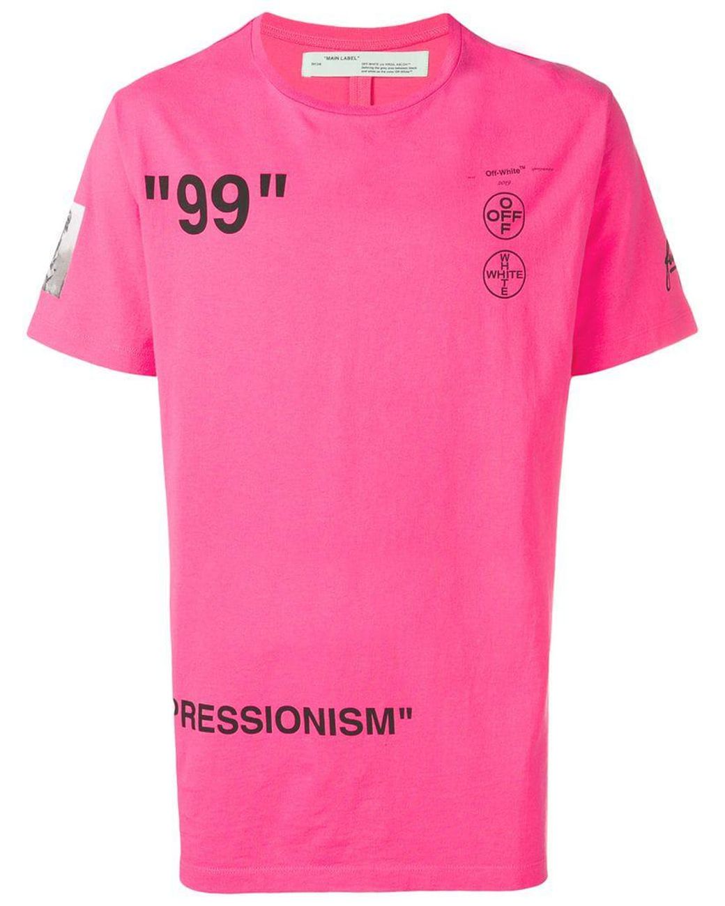 Off-White c/o Virgil Abloh Pink Impressionism Boat T-shirt for Men