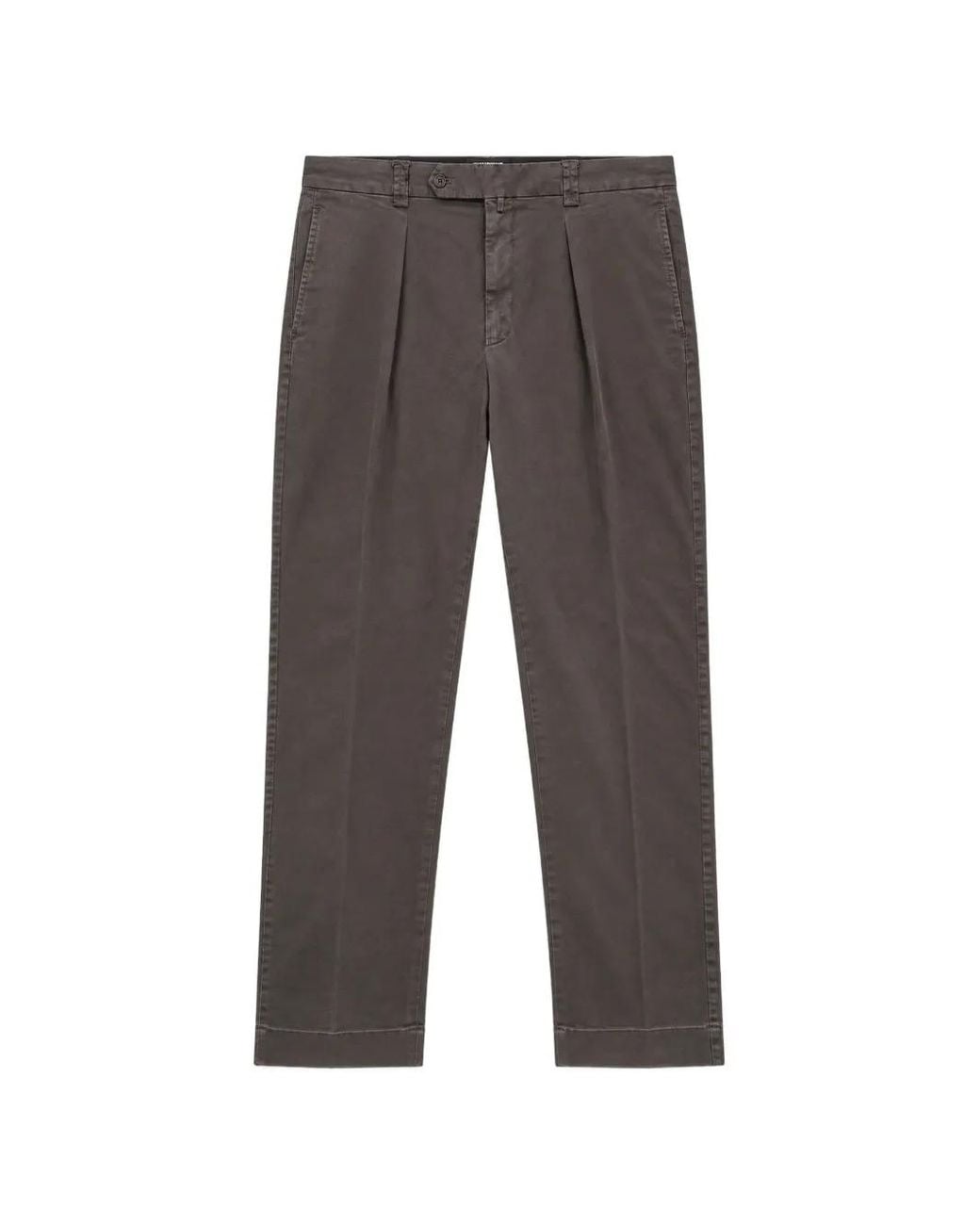 LES HÉRITIERS Gray Bellver Pleated Trousers for men