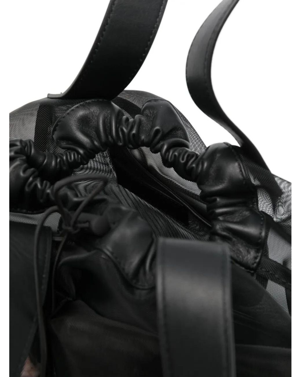 Simone Rocha Black Mesh Tote Bag