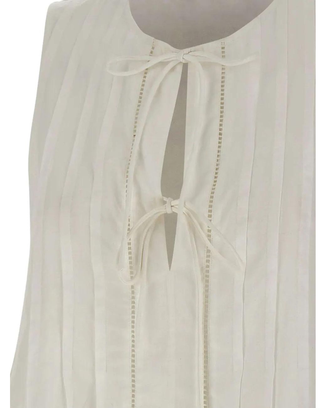 Boss White Ilenna Blouse