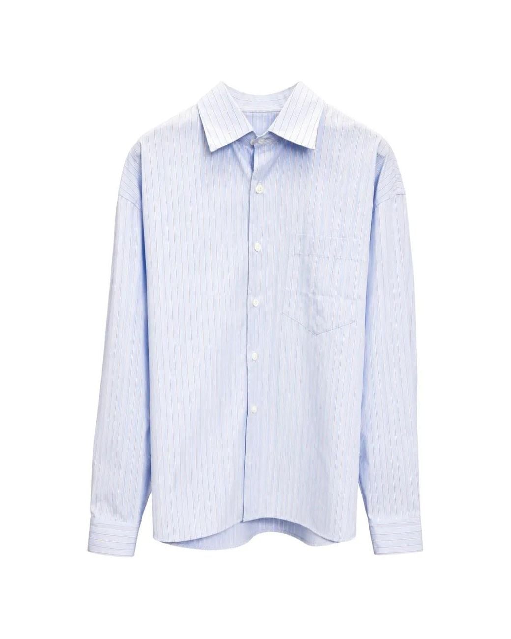 Costumein Blue Eric Ml Stripe-Pattern Shirt for men