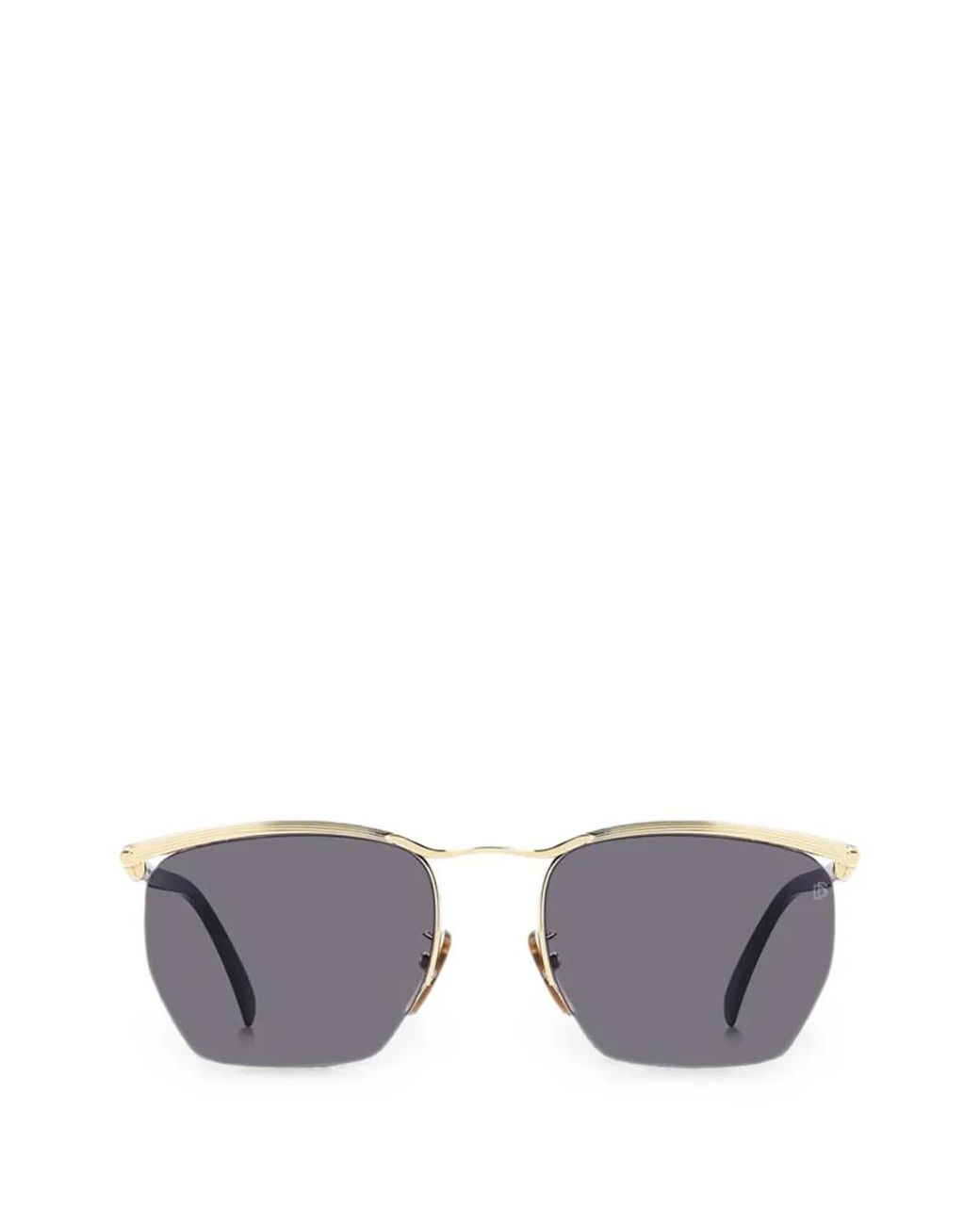 David Beckham Gray Geometric-Frame Sunglasses for men