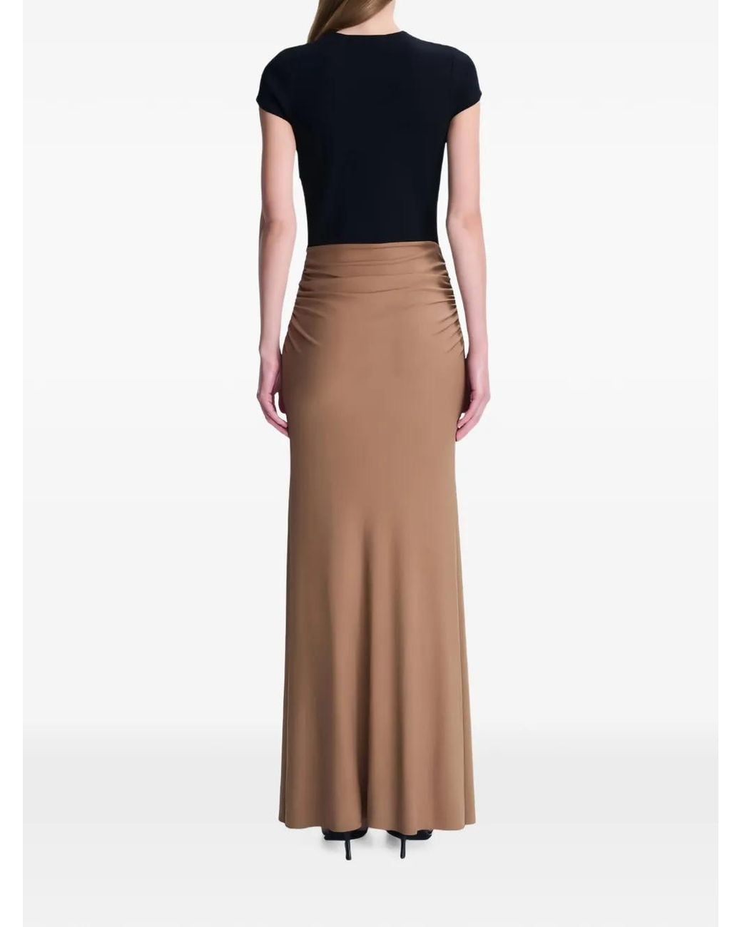 Jonathan Simkhai Natural Matilde Draped Jersey Maxi Dress