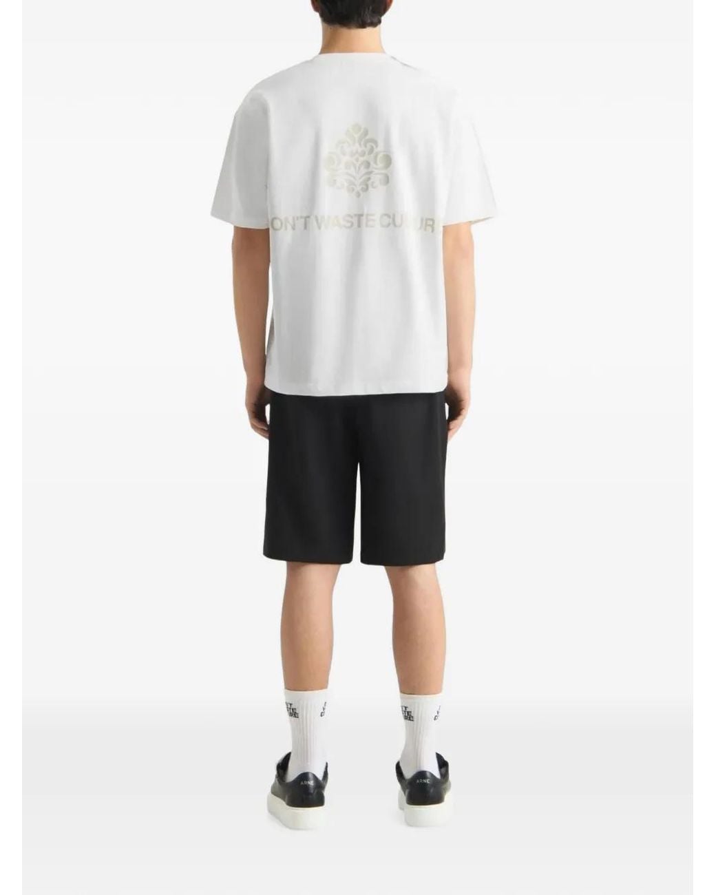 don't waste culture Black Hildara Shorts for men