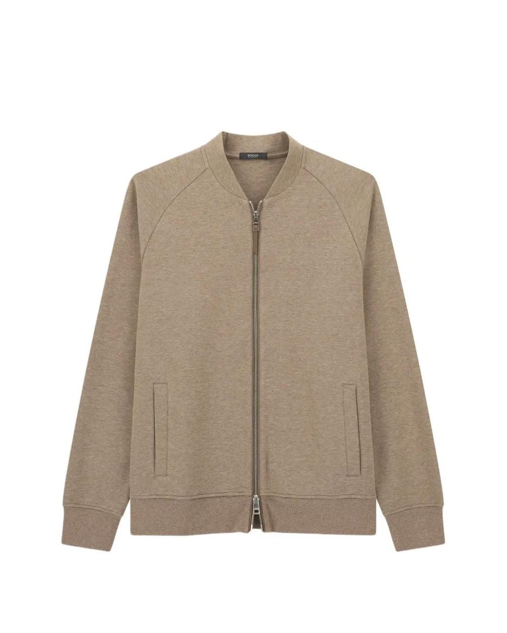 Boggi Natural Full-Zip Sweatshirt for men
