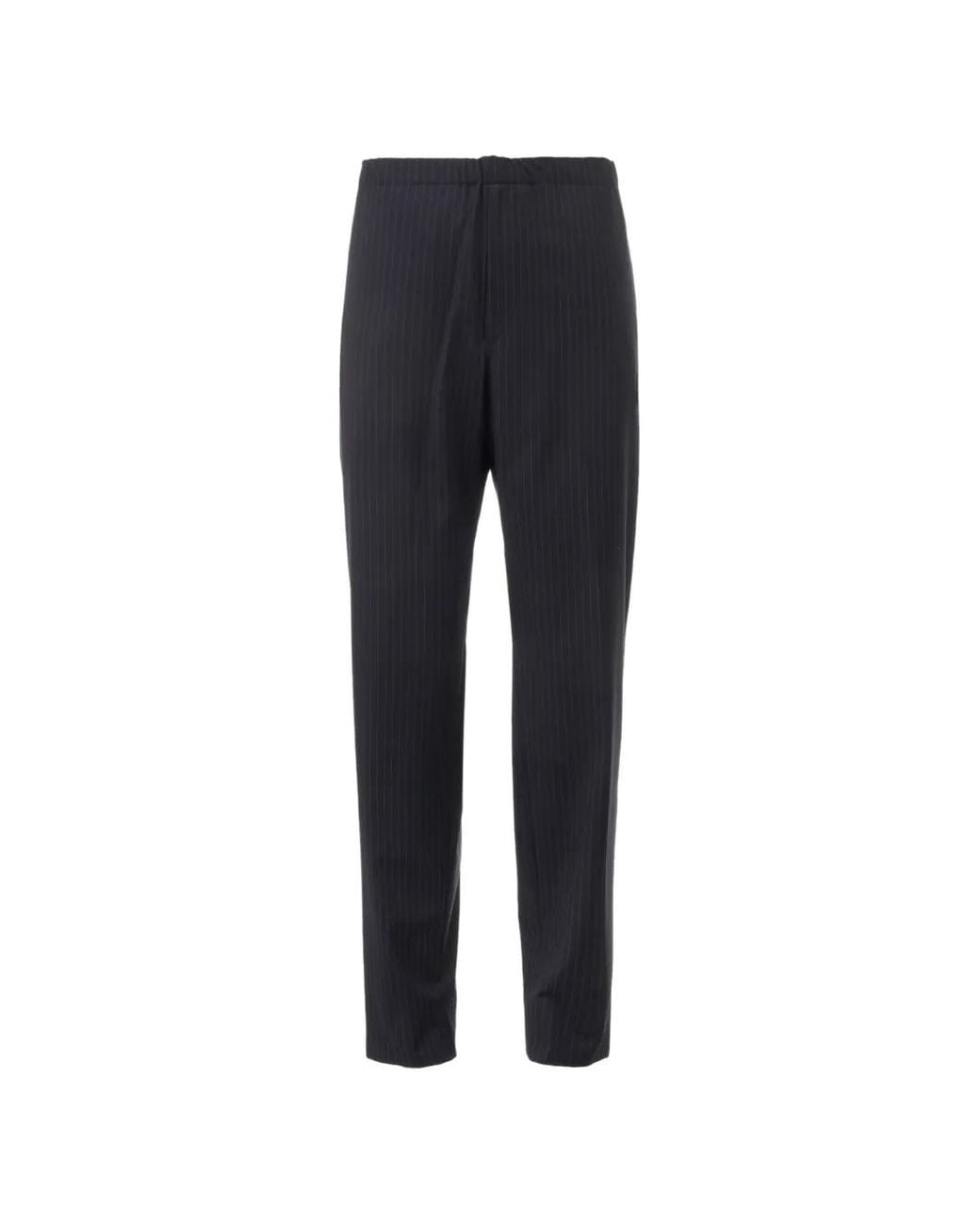 Undercover Blue Pinstripe-Pattern Trousers for men
