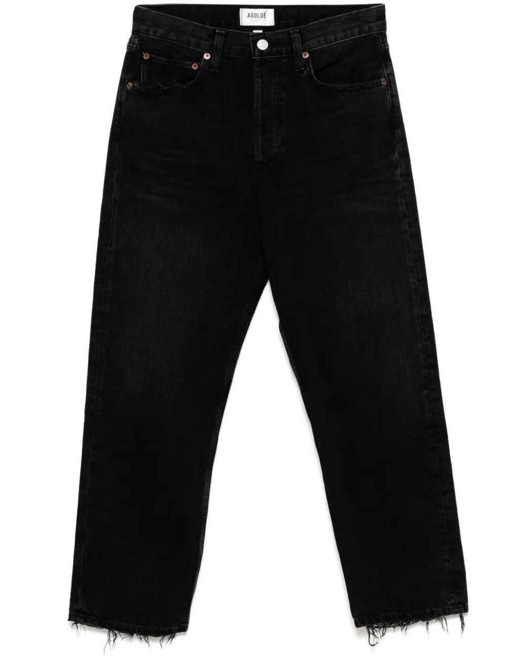 Vaqueros Capri Con Efecto Envejecido Agolde de color Black