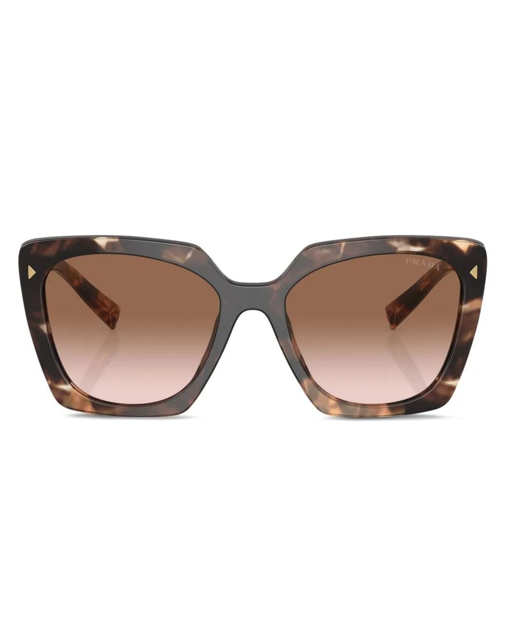 Prada Brown Oversize Cat-Eye Sunglasses
