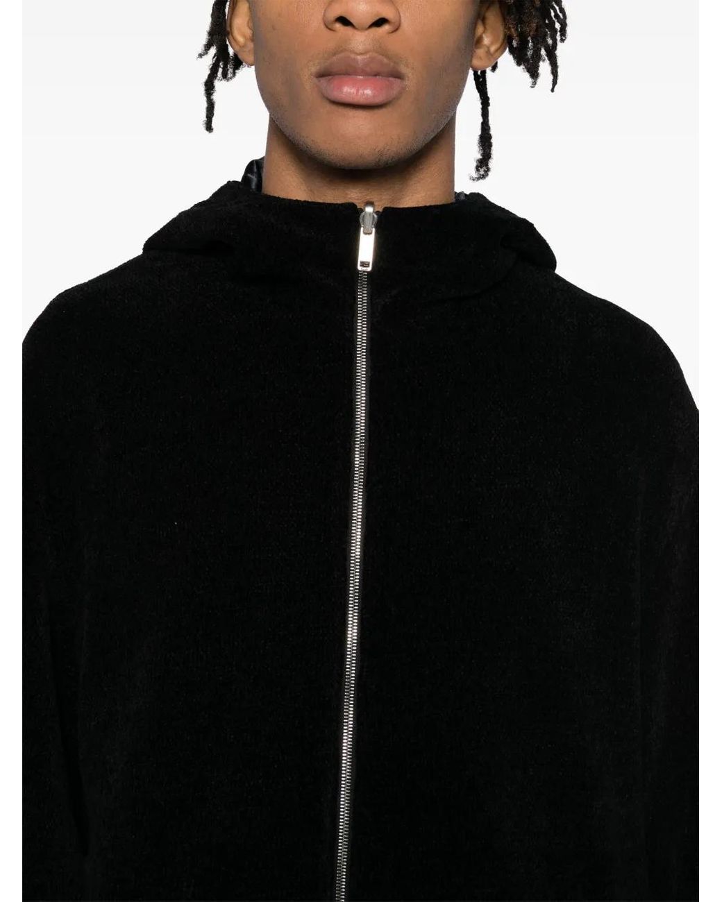 Givenchy Black 4G Reversible Hooded Jacket for men