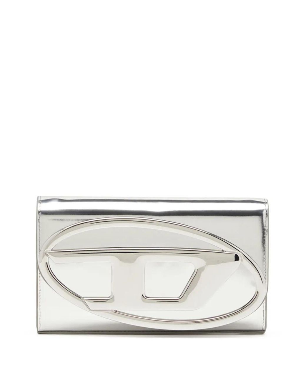 DIESEL Gray 1Dr Chain Leather Wallet