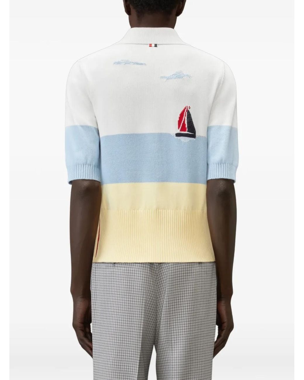 Polo Nantucket Thom Browne de hombre de color Blue