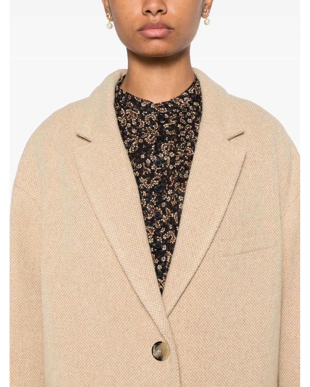 Isabel Marant Natural Limiza Coat