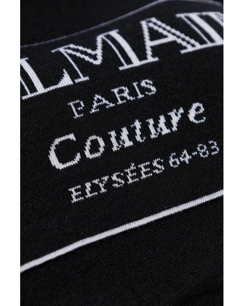 Balmain Black Logo-Print Knit T-Shirt