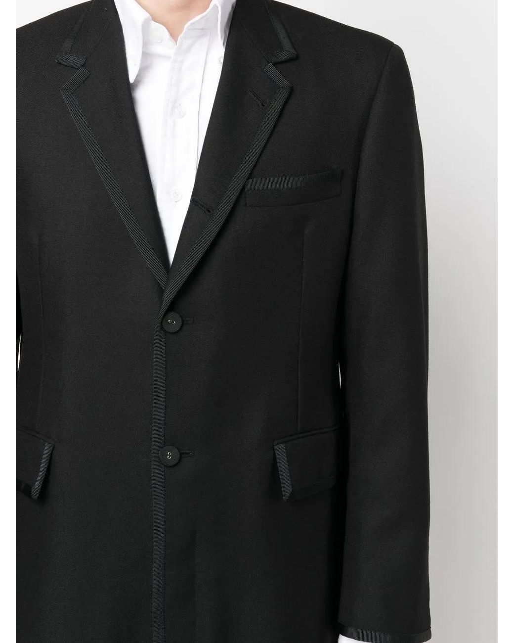Thom Browne Black Suit-Style Wool Jumpsuit for men