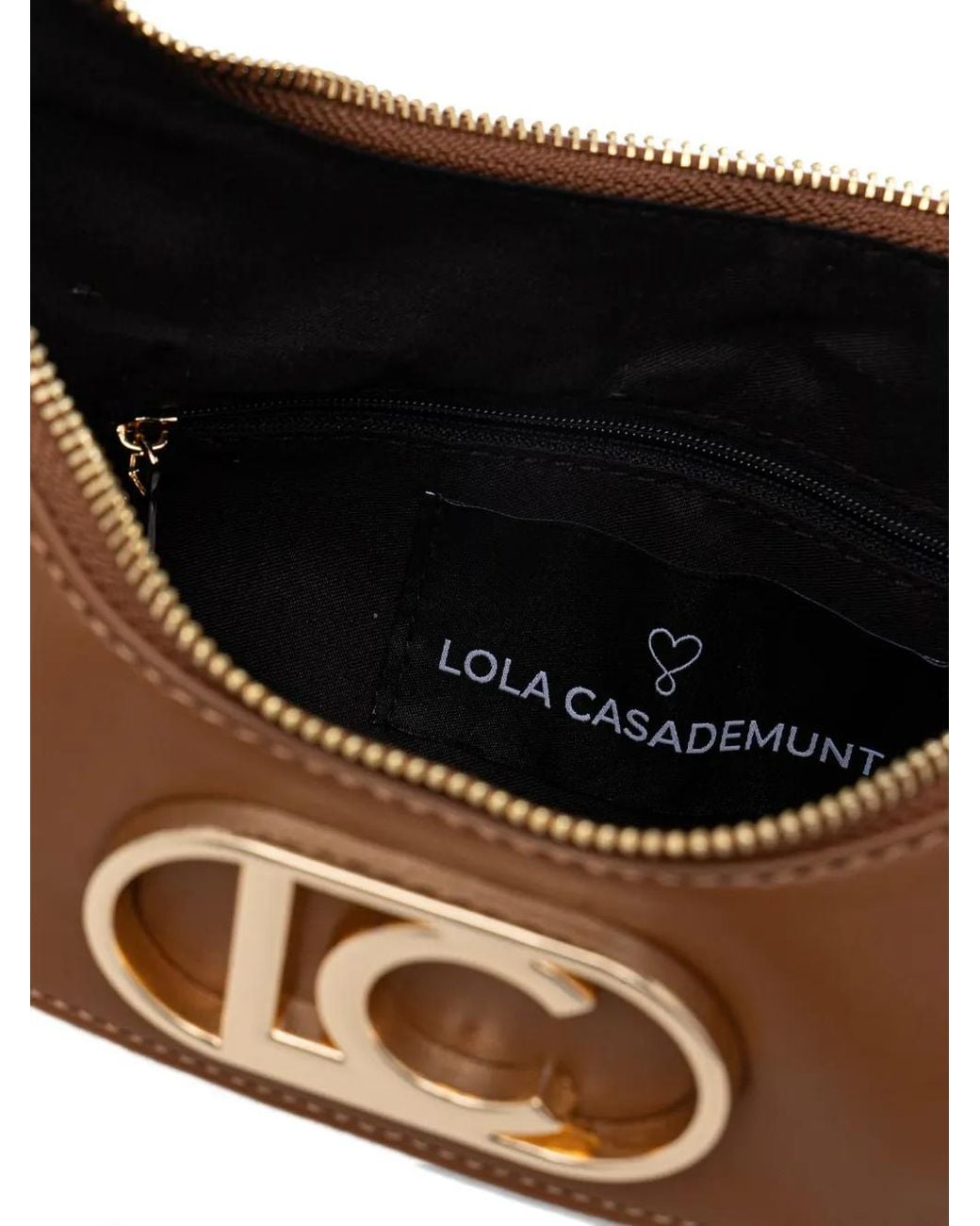 Lola Casademunt White Braided-Handle Logo-Plaque Tote Bag