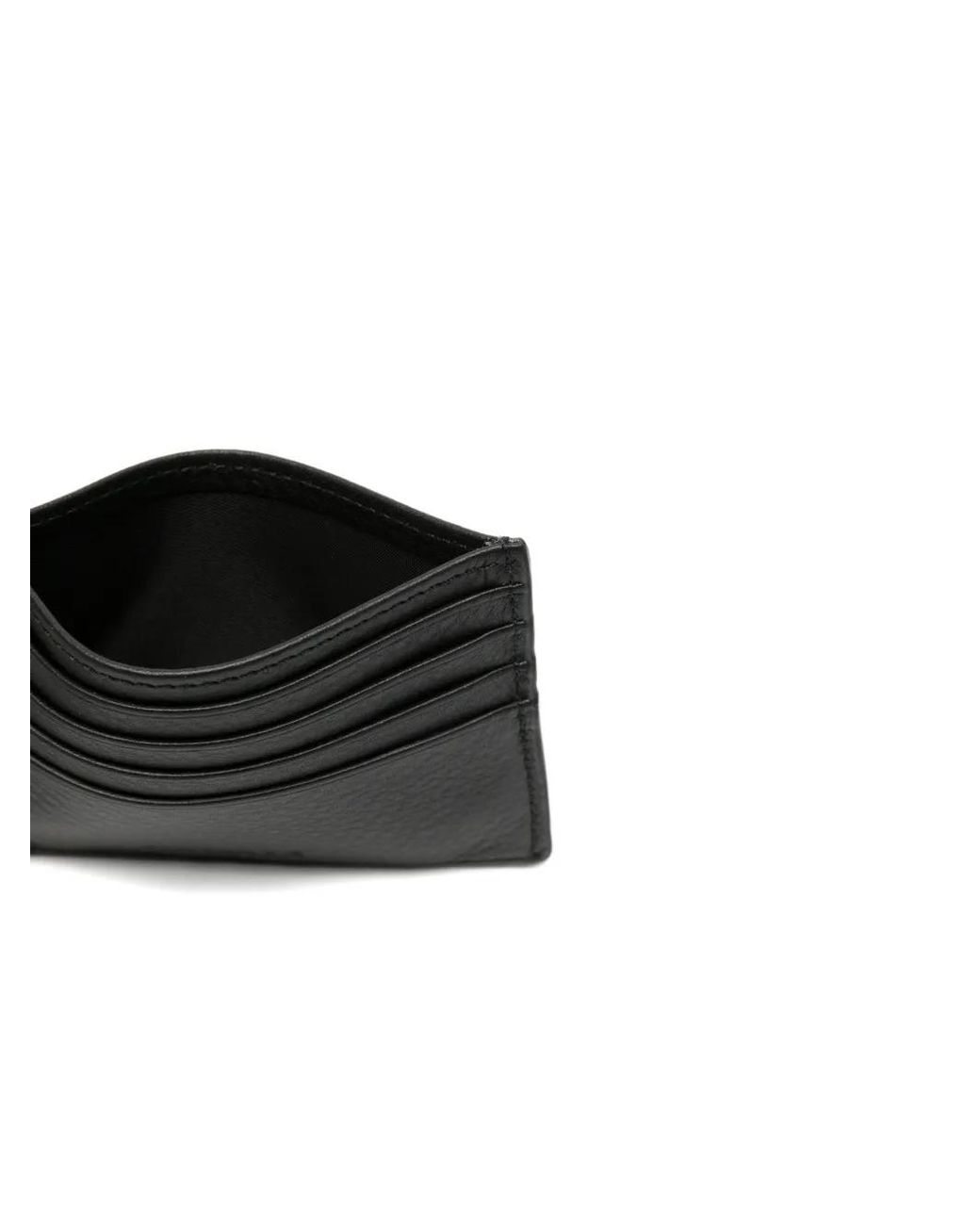 Canali Black Logo Leather Cardholder for men