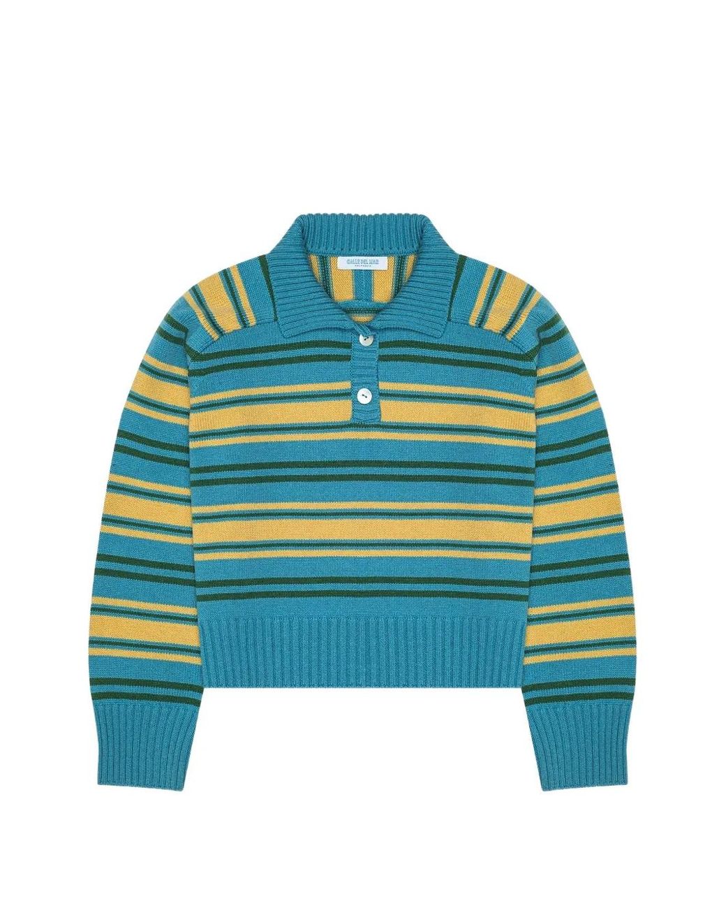 Calle Del Mar Blue Striped Polo