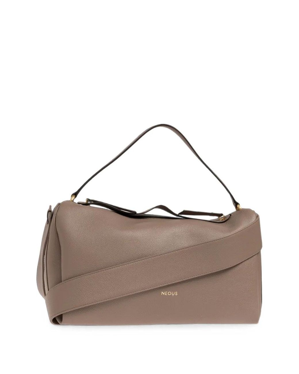 Neous Brown Scorpius Leather Shoulder Bag