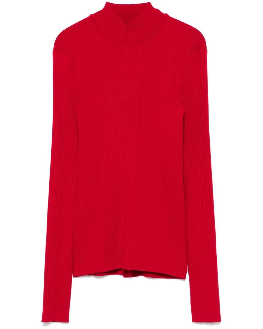 Twinset Geribbelde Sweater in het Red