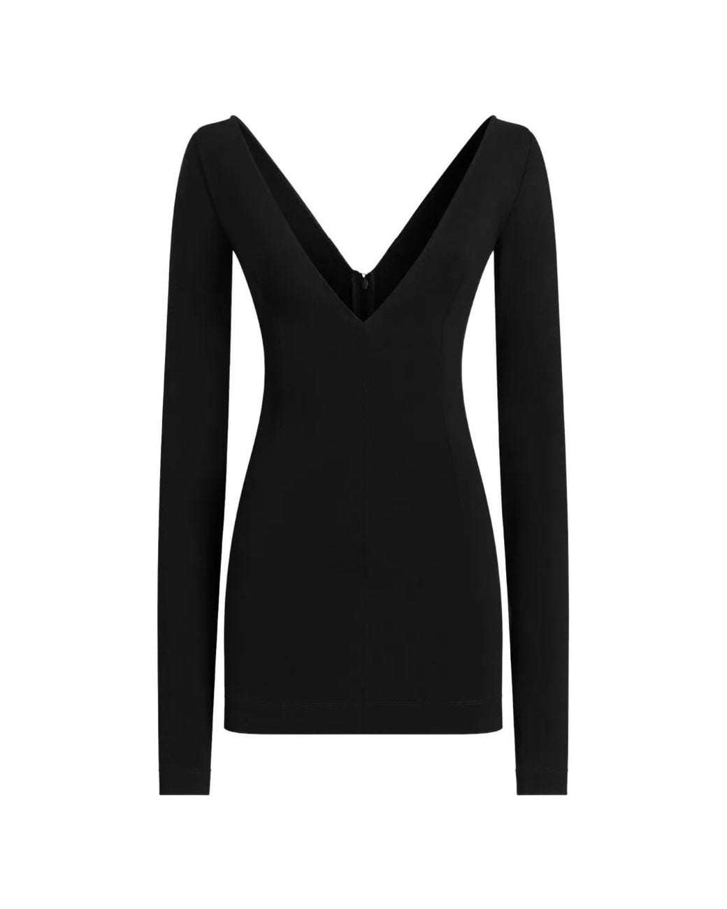 Dolce & Gabbana Black Jersey Mini Dress
