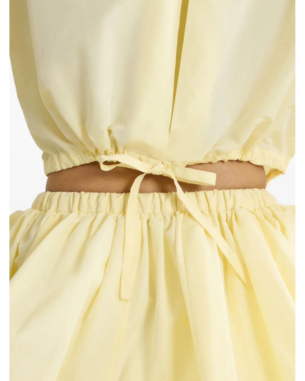 Patou Yellow Safari Cropped Shirt